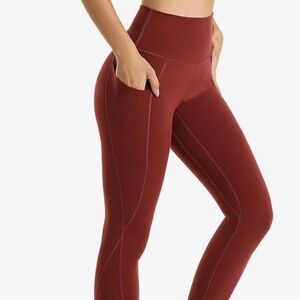 Women's, High Waisted Workout Leggings with Pockets, Size Medium